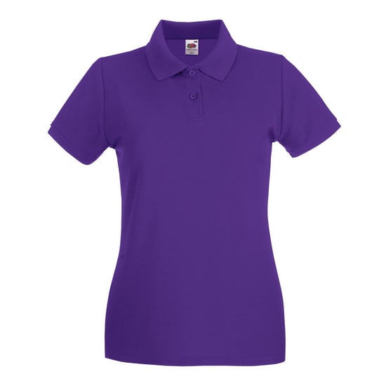 Fruit of the Loom - "Premium" Poloshirt für Damen kurzärmlig (Violett) - Image 1