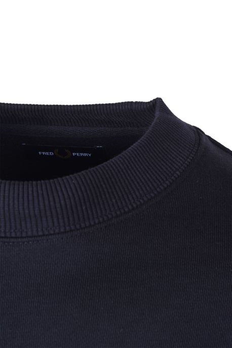 Sweat col rond Fred Perry Pour Homme en Bleu Marine - Image 3
