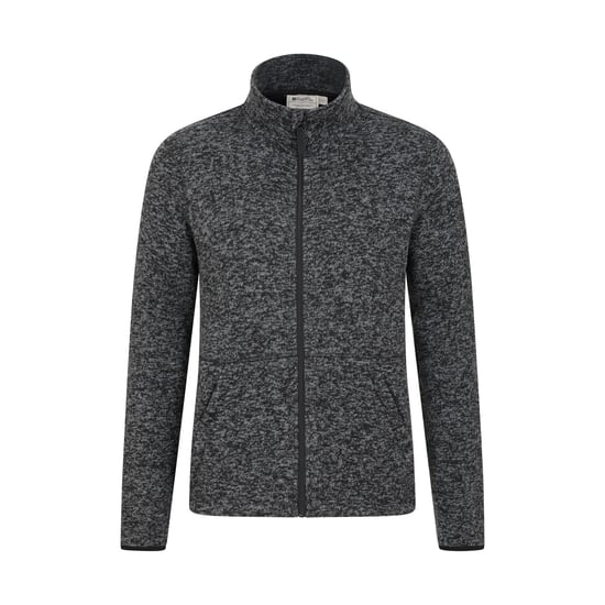 Mountain Warehouse Herren Idris III Full Zip Fleece Jacke (Schwarz) - Image 1