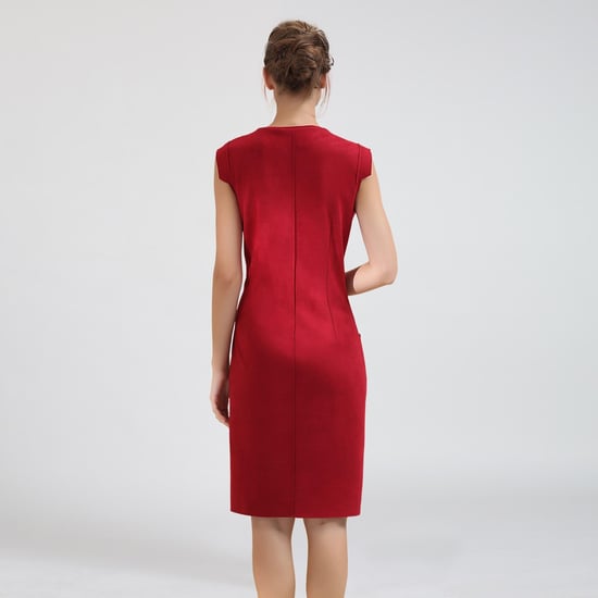 Kleid aus Stretch-Wildleder - Image 2