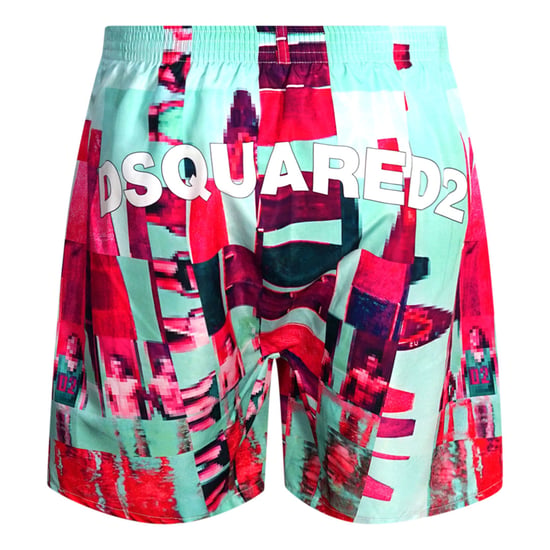 Blaue Badeshorts mit abstraktem Design von Dsquared2 - Image 2