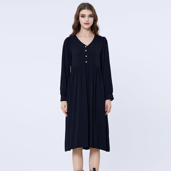 Lockeres Hemd-Kleid im Retro-Stil - Image 1