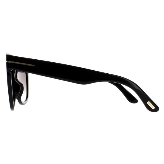 Tom Ford Cat Eye Womens Glänzend Schwarz Rauch Verlauf - Image 3