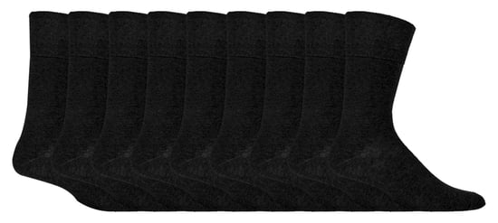Gentle Grip - 9 Paar nicht elastische Socken aus weicher Baumwolle für Herren - schwarz - Image 1