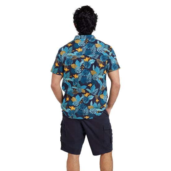 Mountain Warehouse Herren Tropical Kurzarm-Shirt (blau) - Image 2