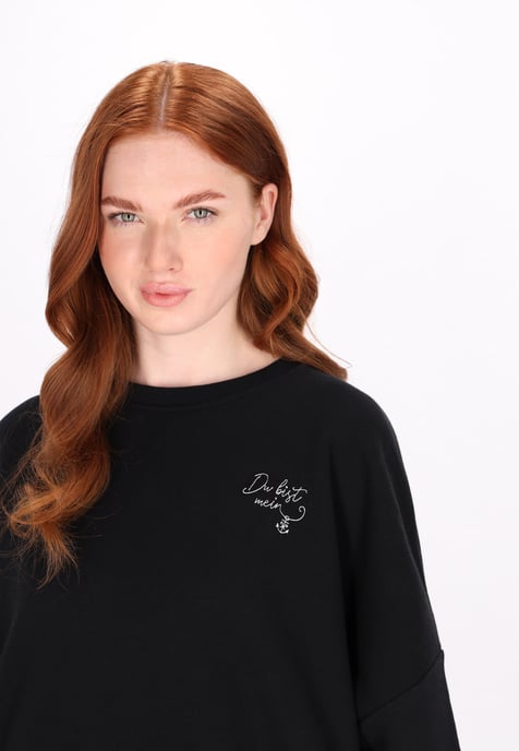 Dreimaster Sweatshirt Damen schwarz - Image 5