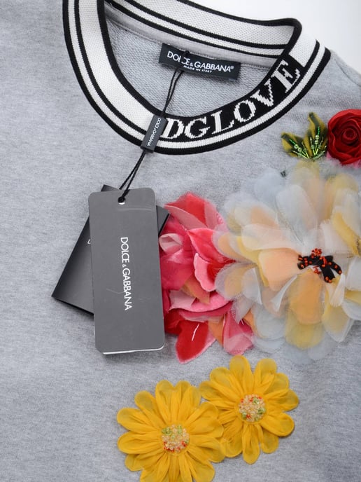 Dolce & Gabbana Women Flowers Sweatshirt - Image 5