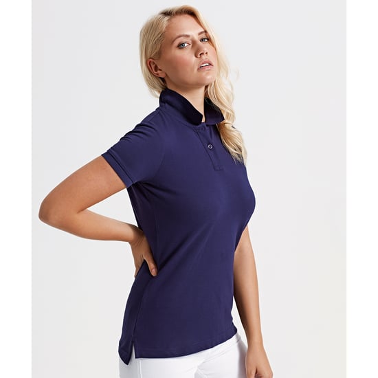 Asquith & Fox - Unifarbenes Poloshirt - Damen (Marineblau) - Image 2