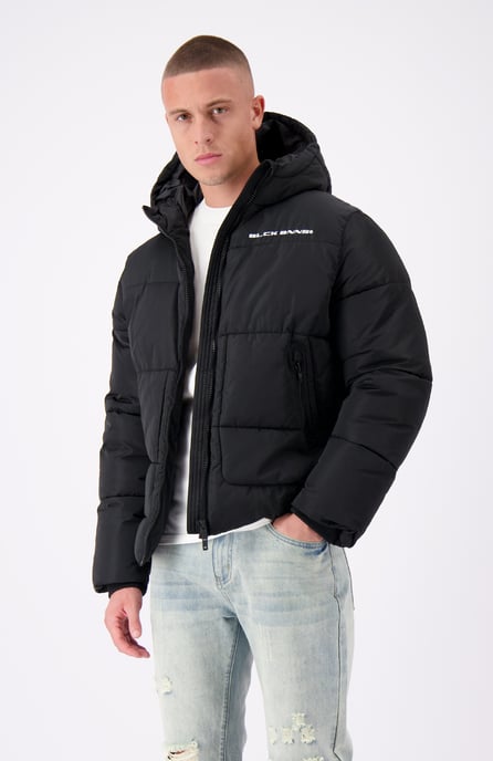 Black Bananas Block Puffer Jacket, Black