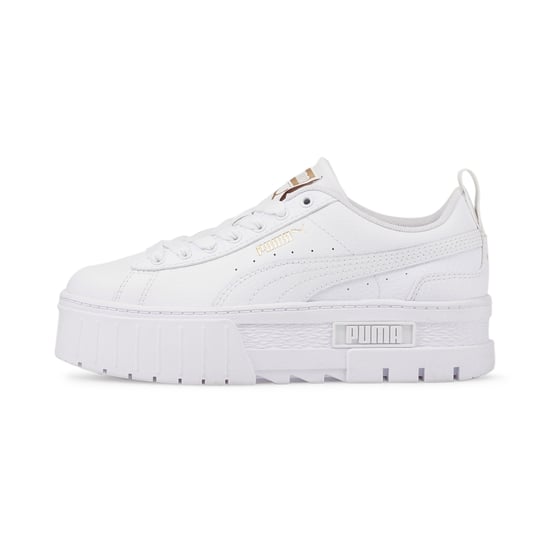 PUMA Kids Girls Mayze Leather Youth Trainers Sports Shoes