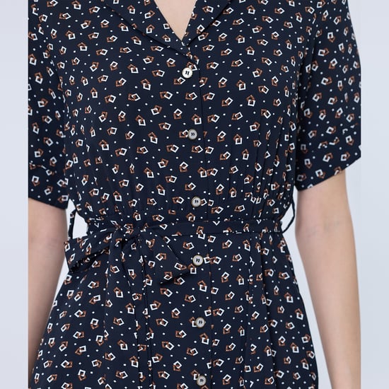 Hemd-Kleid mit Retro-Druck - Image 4