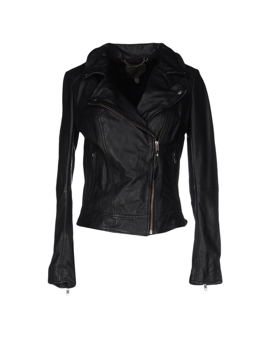 Muubaa Black Lambskin Leather Jacket