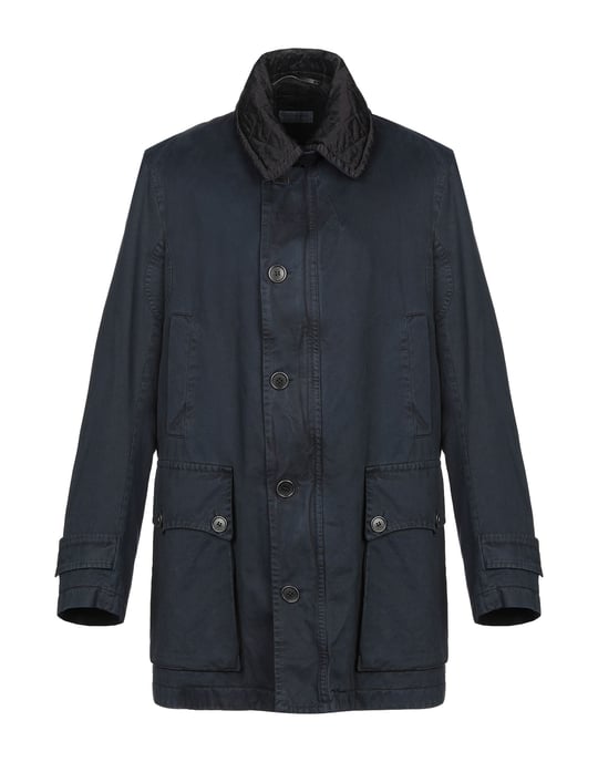 Dries Van Noten Dark Blue Cotton Coat