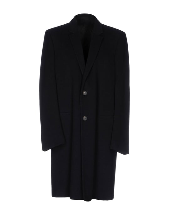 Jil Sander Dark Blue Wool Overcoat