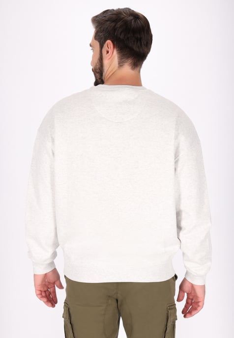 Dreimaster Sweatshirt Herren Wollweiß-Melange - Image 4