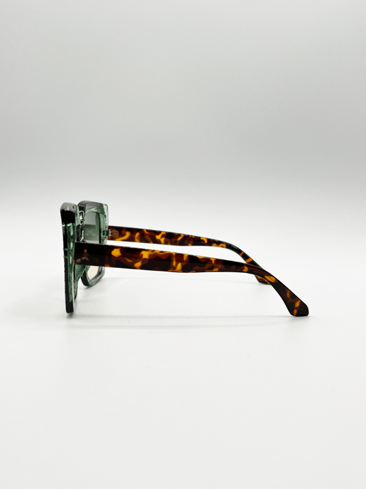 Oversized Square Frame in Multi Print