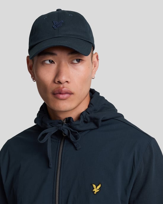 Lyle & Scott Hybrid Zip-Up Jet Dark Navy Kapuzenpullover - Image 4