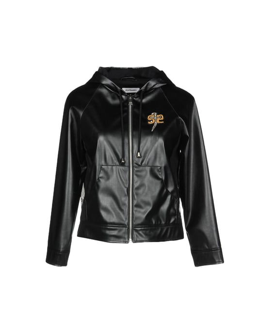 Roÿ Roger's Black Faux Leather Biker Jacket