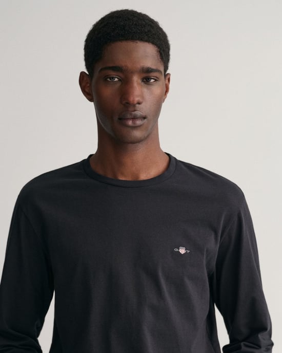 GANT Mens Regular Fit Long Sleeve Shield Logo T-Shirt - Image 3
