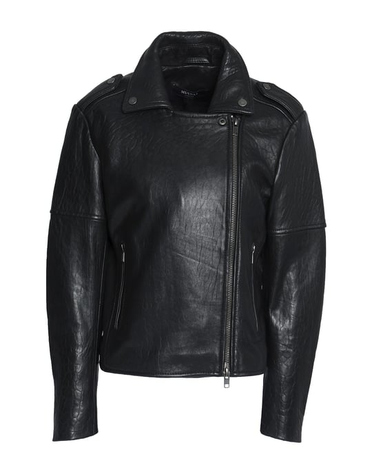 Muubaa Black Sheepskin Leather Jacket
