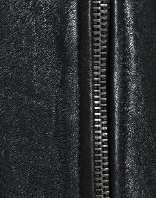 Muubaa Black Sheepskin Leather Jacket