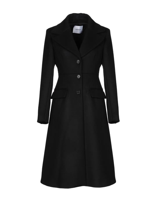 Dondup Black Virgin Wool Coat