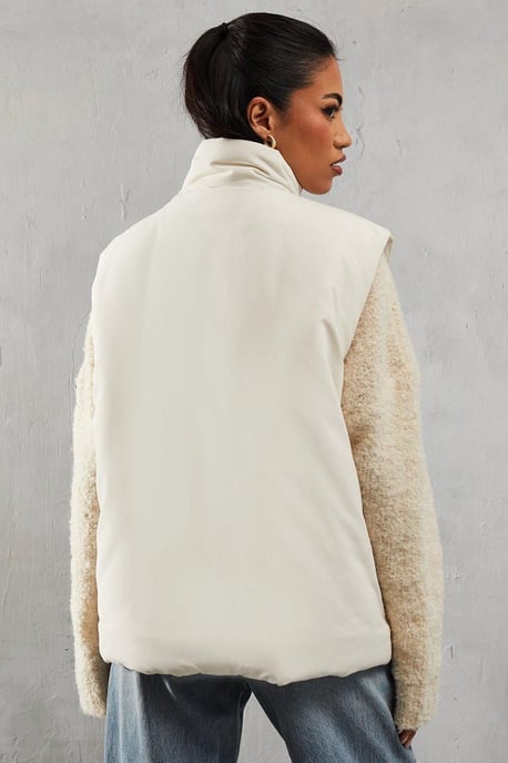 Padded Puffer Zip Pocket Gilet