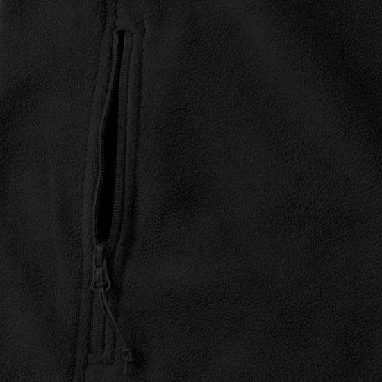 Russell Herren 1/4 Zip Outdoor Fleece Top (Schwarz) - Image 5