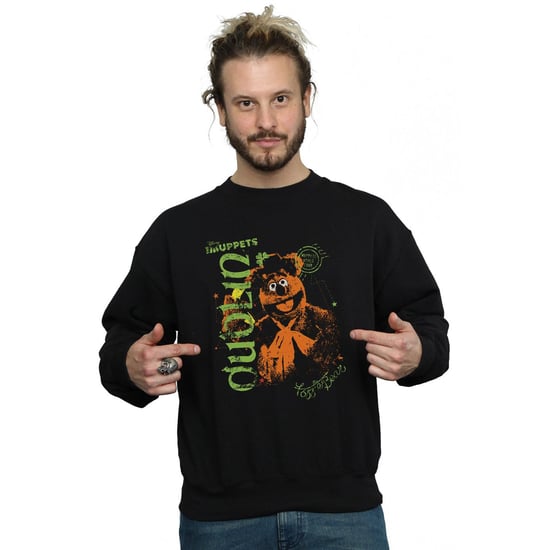 Disney Mens The Muppets Fozzie Bear In Dublin Sweatshirt (Black)