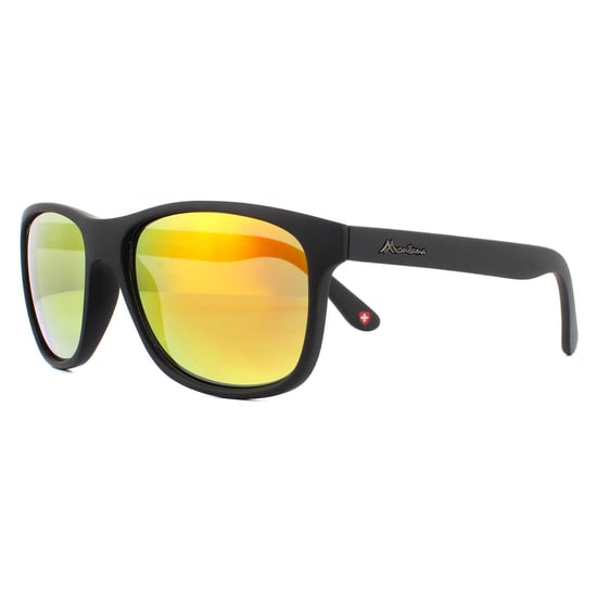 Montana Rectangle Unisex Schwarz Revo Rot Sonnenbrille - Image 2