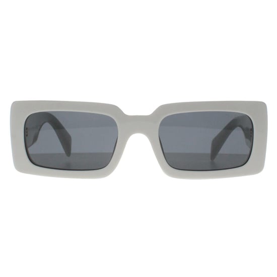 Prada Rectangle Womens Talc Dark Grey PRA07S