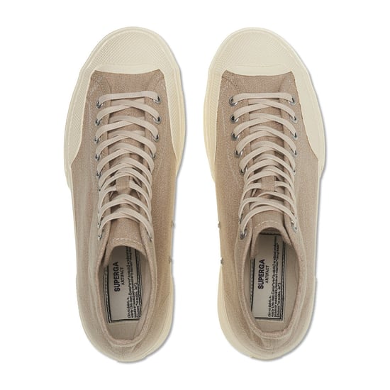 Superga - Herren/Damen Unisex High Tops "2433 Csv Salt Pepper" (Hellgelb/Naturweiß) - Image 4