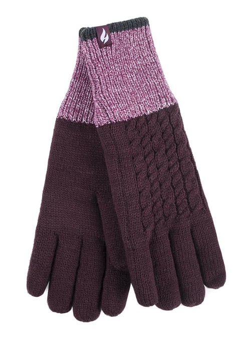 Heat Holders - Damen Thermohandschuhe für den Winter im Kisdon Style - Mulberry - Image 1