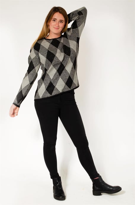 Diamond Knit Jumper