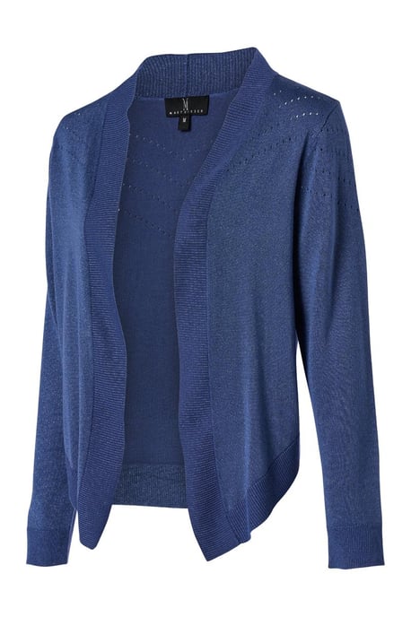 Delhi Lurex Vest Grijs Blauw