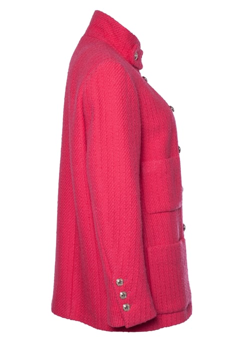 rosa Woll-Tweed-Blazer mit 4 Taschen - Image 5