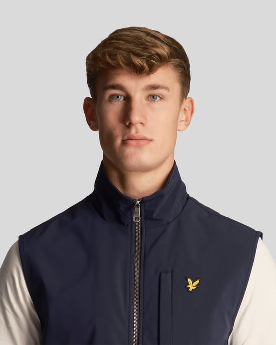 Lyle & Scott Softshell-Gilet für Herren in Marineblau - Image 4