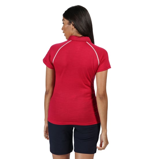 Regatta - "Kalter" Poloshirt für Damen kurzärmlig (Dunkle Kirsche) - Image 2