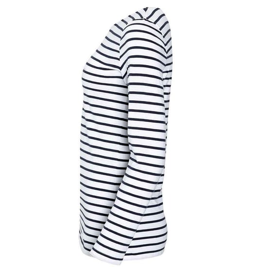 SOLS - "Marine" T-Shirt für Damen Langärmlig (Weiß/Marineblau) - Image 3