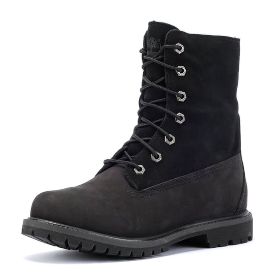 Timberland Warm Lined Waterproof Damenlederstiefel In Schwarz - Image 3