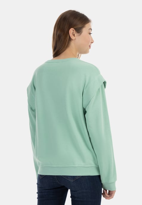 Mymo Sweatpullover Damen Minze - Image 4