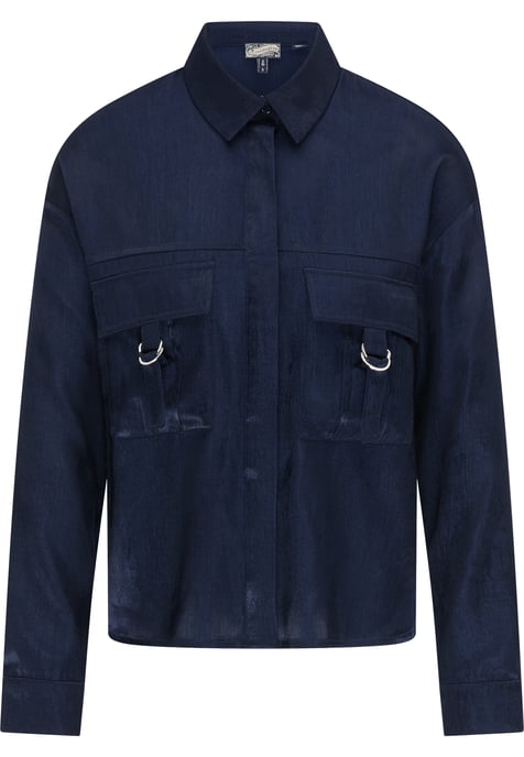 Dreimaster Bluse Damen Marine - Image 1