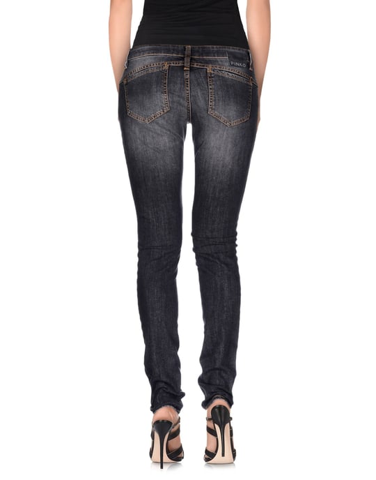 Pinko Black Cotton Skinny Jeans