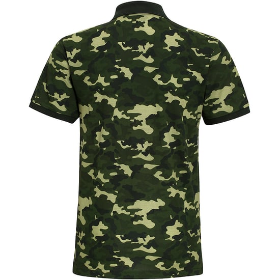 Asquith & Fox Herren Kurzarm-Poloshirt mit Tarnmuster (Tarngrün) - Image 2