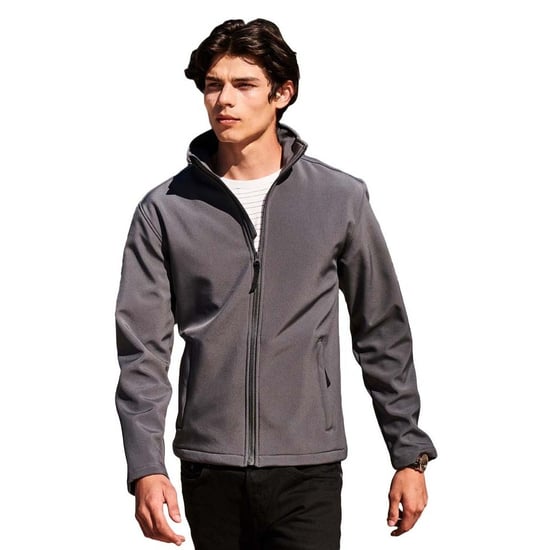 Regatta Reid Mens Softshell Wind Resistant Water Repellent Jacket (Seal Grey)