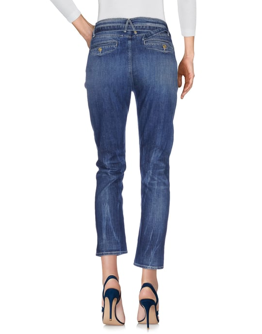 Cycle Blue Cotton Cropped Jeans