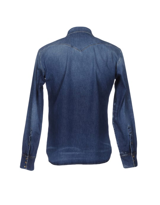 (+) People Blue Denim Shirt