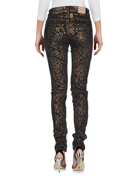 Scee By Twinset Steel Grey Cotton Skinny Jeans