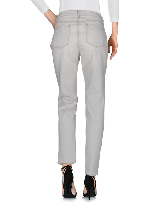 J Brand Light Grey Cotton Straight Leg Jeans