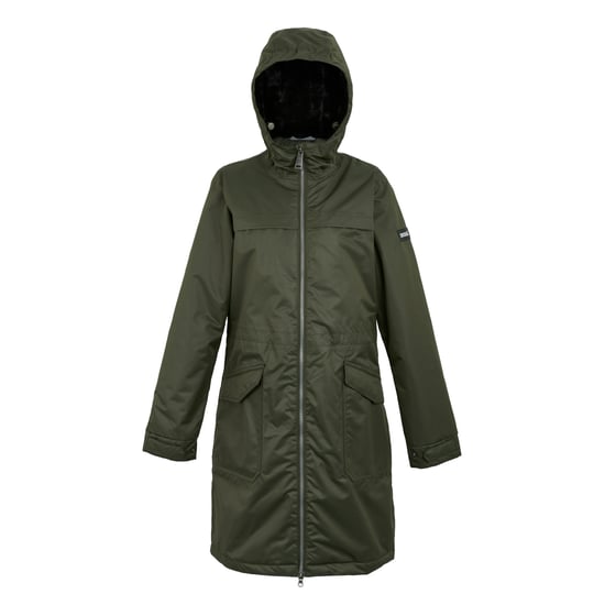 Regatta - "Romine II" Jacke, wasserfest für Damen (Dunkel-Khaki/Schwarz) - Image 1